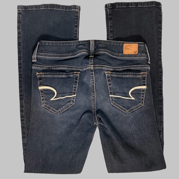 American Eagle Outfitters Women's Low Rise Short Bootcut Jeans - Picture 2 of 6